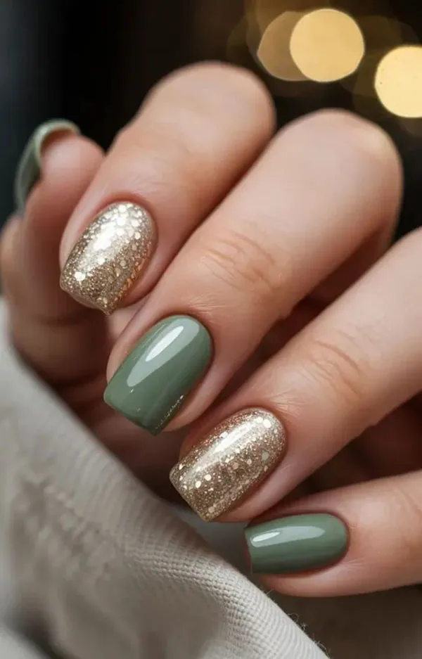 جدیدترین طرح ناخن پاییزی ساده 2025 دخترانه ولی دلبر مخصوص روزای سرد🍂 34 The latest simple autumn nail design 31