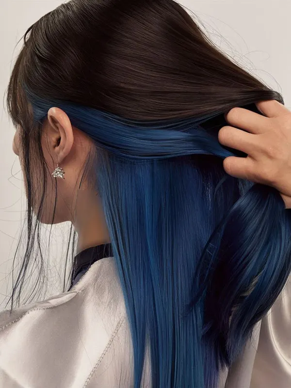 راز پنهان موهایم رنگ زیر مو دخترانه 2025: هایلایتهای خفن برای استایل شیک! 4 Under hair color 1