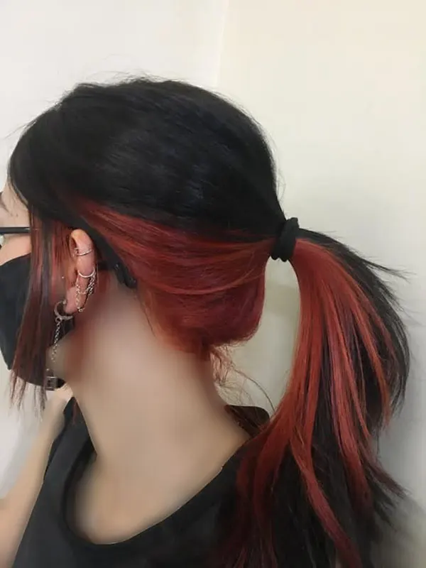 راز پنهان موهایم رنگ زیر مو دخترانه 2025: هایلایتهای خفن برای استایل شیک! 14 Under hair color 10
