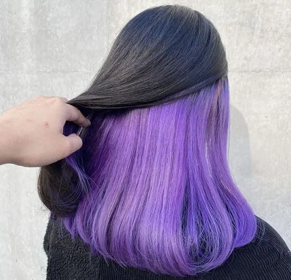 راز پنهان موهایم رنگ زیر مو دخترانه 2025: هایلایتهای خفن برای استایل شیک! 20 Under hair color 20