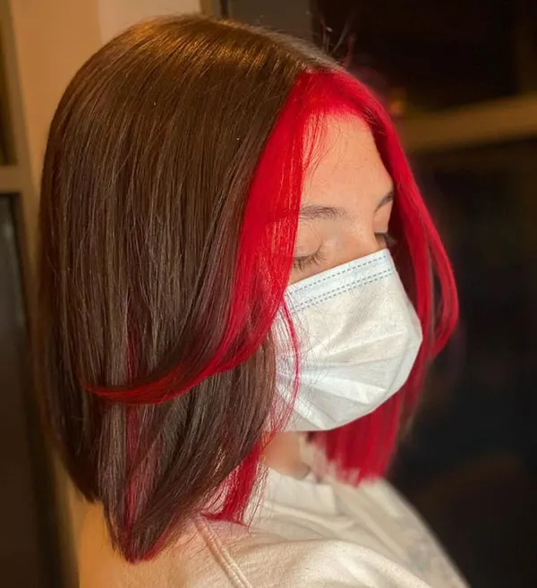 راز پنهان موهایم رنگ زیر مو دخترانه 2025: هایلایتهای خفن برای استایل شیک! 27 Under hair color 27