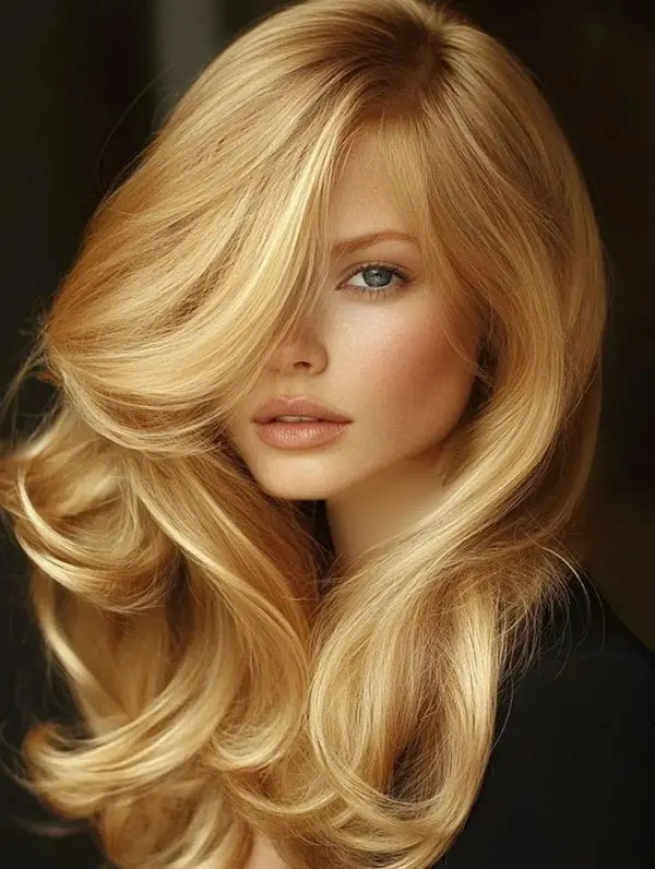 Very light golden blonde hair color 13