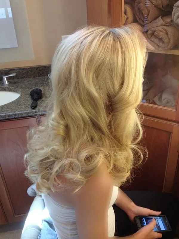 Very light golden blonde hair color 2