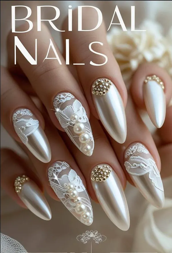 Wedding nail design 20