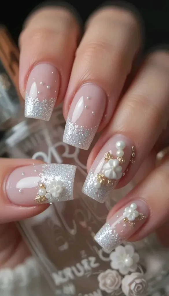 Wedding nail design 3