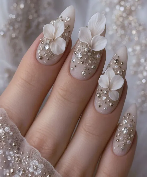 Wedding nail design 9