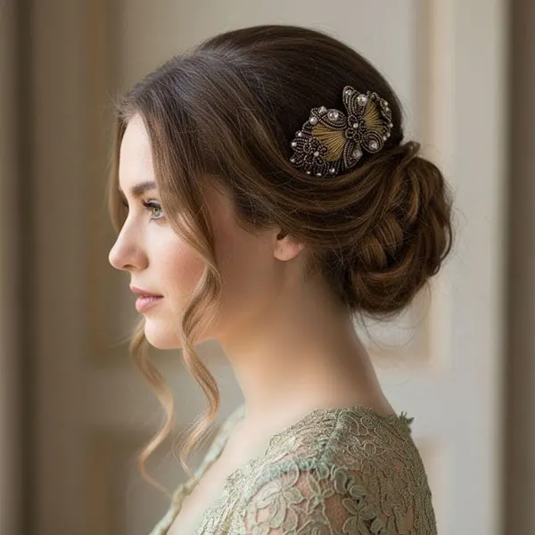 34 مدل مو زنانه برای عروسی؛ شینیونهای خاص و فوقالعاده شیک😍 8 Womens hairstyles for weddings 4