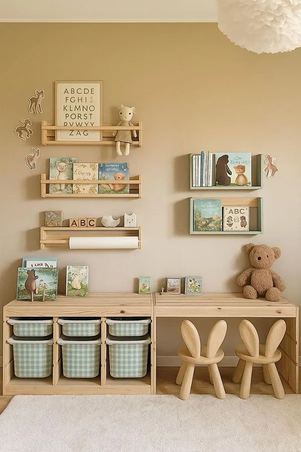 Wooden decoration for childrens bedroom 23