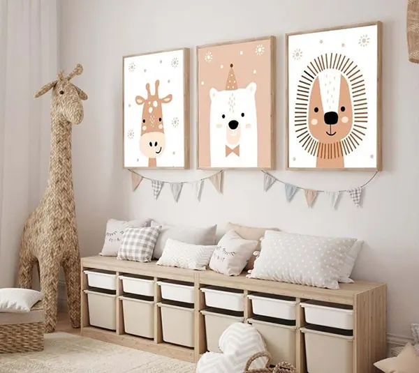 Wooden decoration for childrens bedroom 28