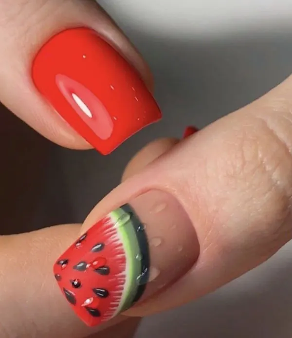 33 مدل کاشت ناخن یلدایی – از فرنچ تا طرحهای پر انرژی شب یلدا 💅 22 Yaldaei nail extensions 19