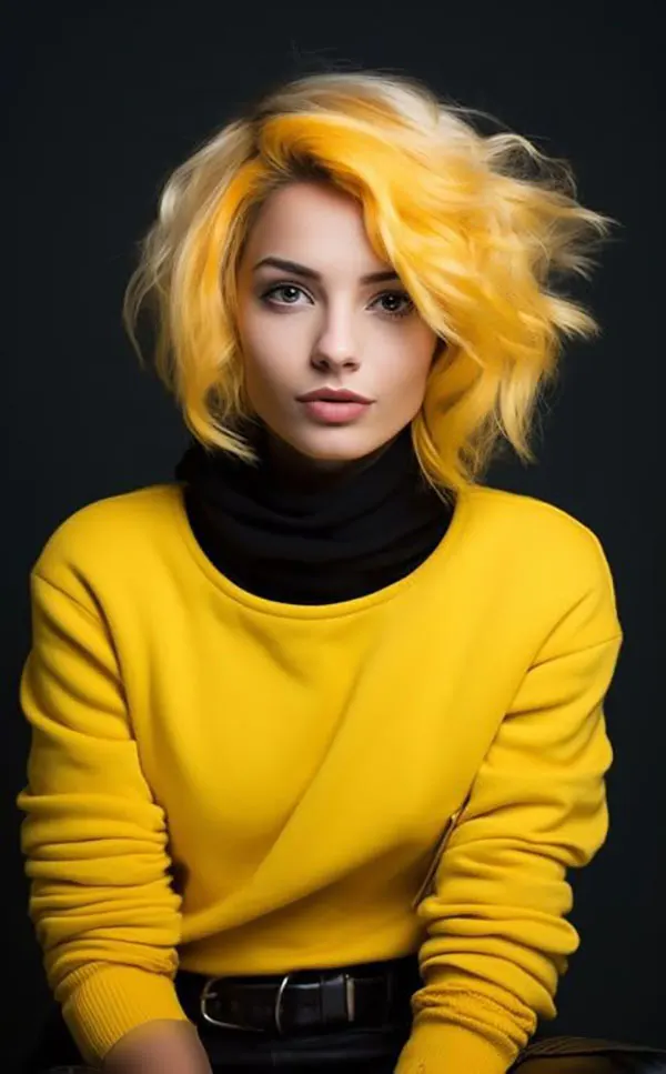 Yellow hair color 11