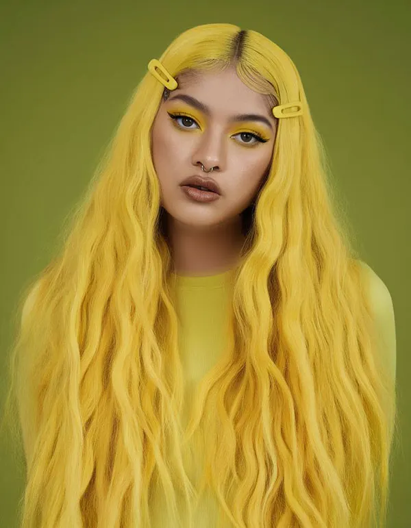 Yellow hair color 12