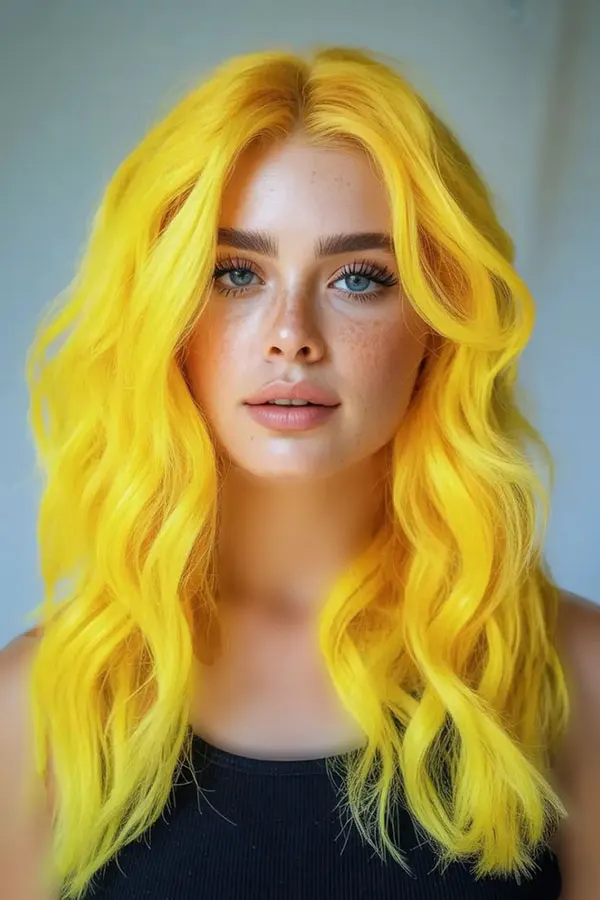 Yellow hair color 13