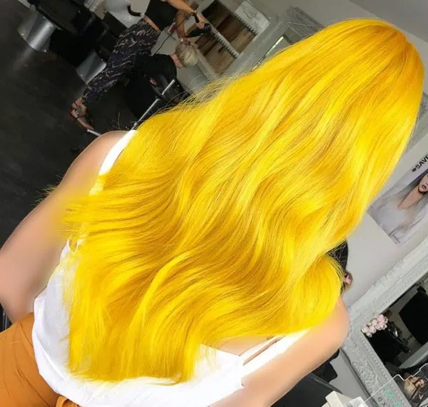 Yellow hair color 14
