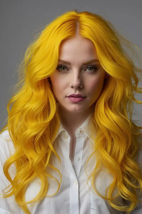Yellow hair color 16