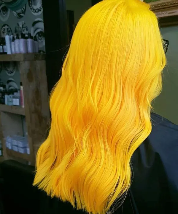 Yellow hair color 2