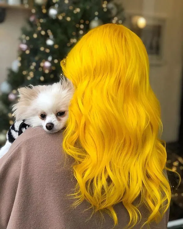 Yellow hair color 21