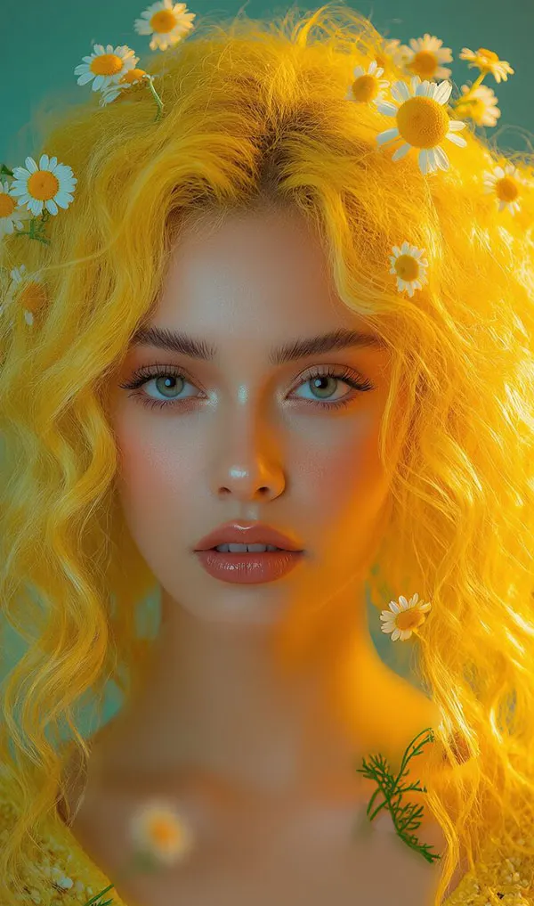 Yellow hair color 26