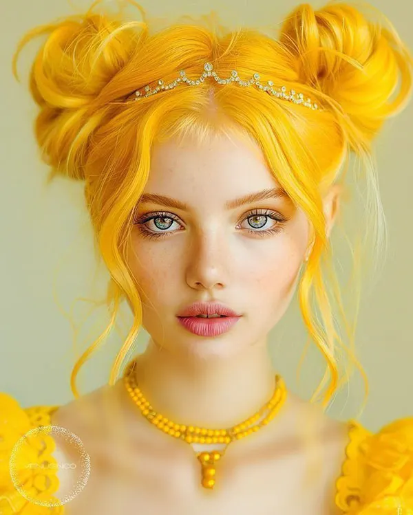 Yellow hair color 27
