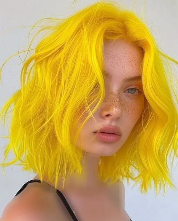 Yellow hair color 28