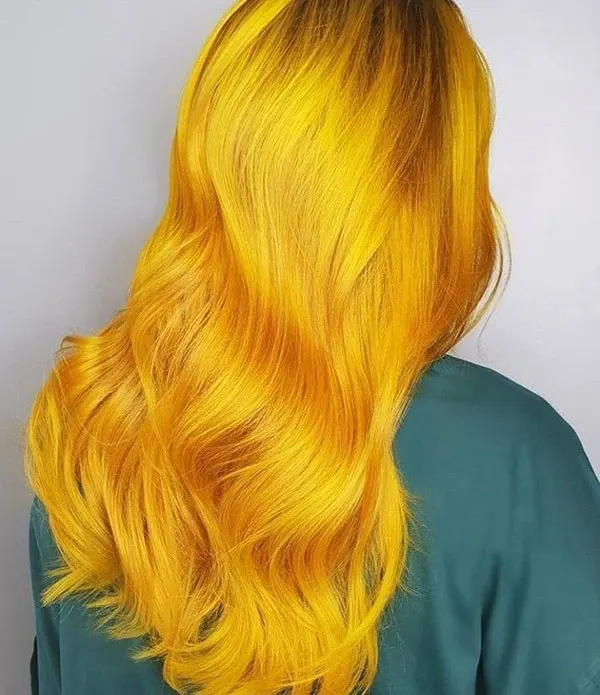 Yellow hair color 3