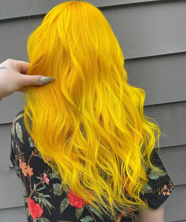 Yellow hair color 33