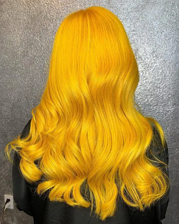 Yellow hair color 4