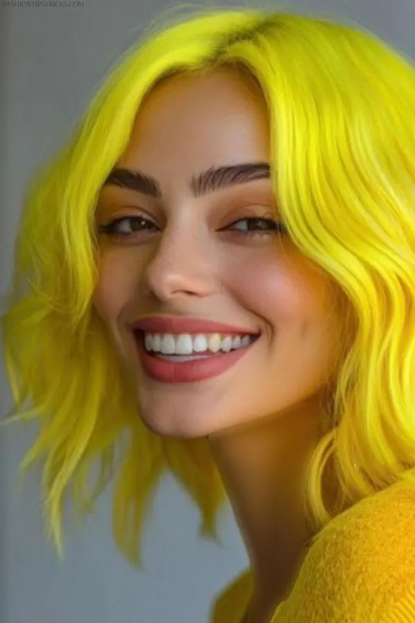 Yellow hair color 8