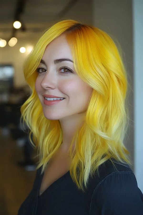 Yellow hair color 9