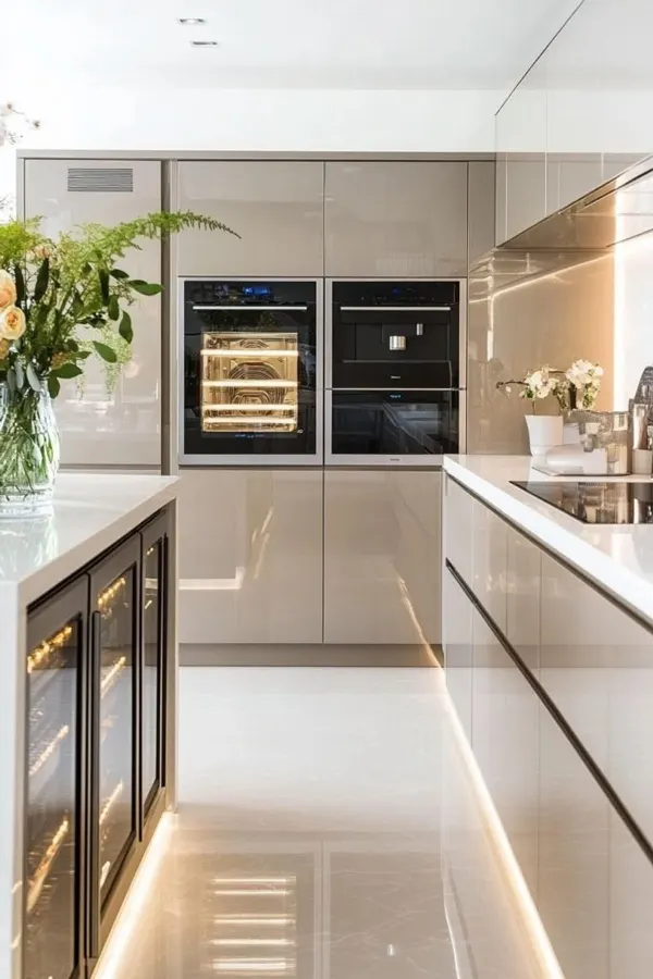 کابینت رنگ بژ؛ ترکیبِ آرامش، نور و شیک بودن در آشپزخانههای 2025 13 beige kitchen cabinets diakoland photo 11