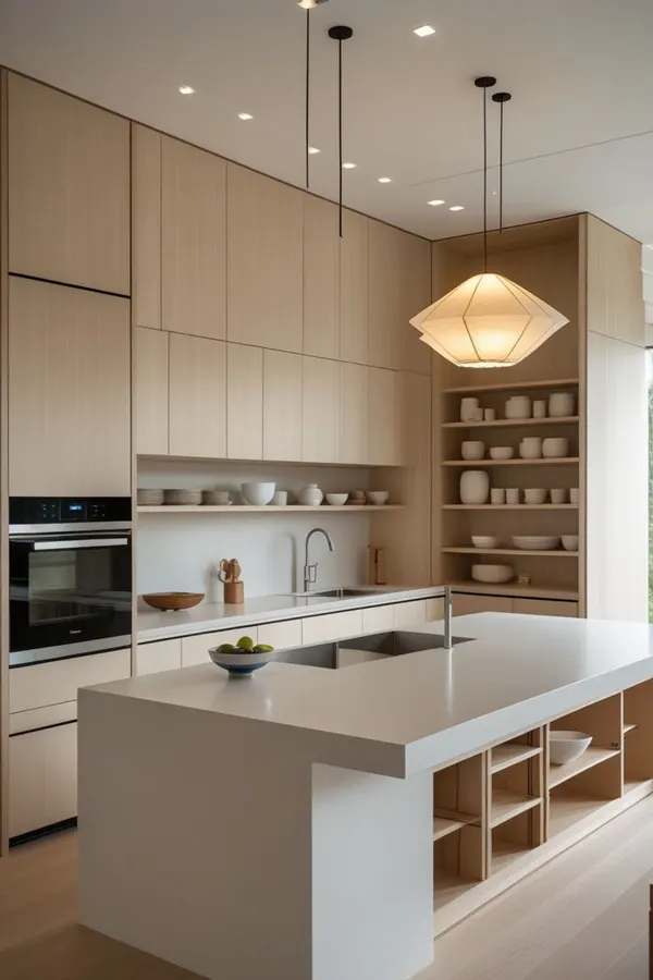 کابینت رنگ بژ؛ ترکیبِ آرامش، نور و شیک بودن در آشپزخانههای 2025 14 beige kitchen cabinets diakoland photo 14