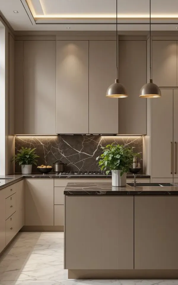کابینت رنگ بژ؛ ترکیبِ آرامش، نور و شیک بودن در آشپزخانههای 2025 16 beige kitchen cabinets diakoland photo 16