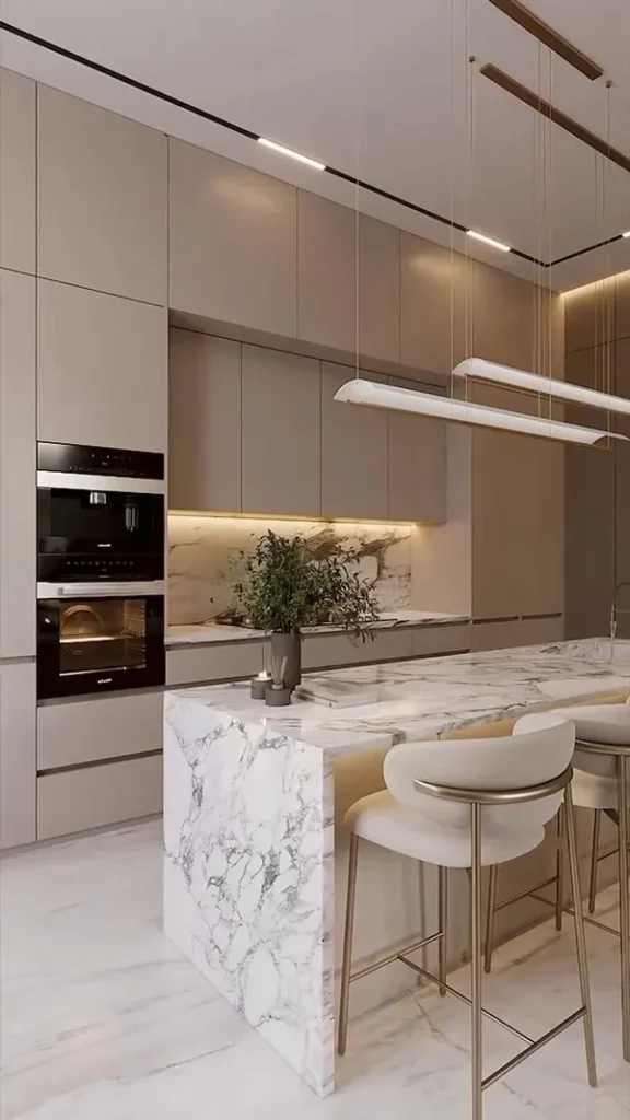 کابینت رنگ بژ؛ ترکیبِ آرامش، نور و شیک بودن در آشپزخانههای 2025 20 beige kitchen cabinets diakoland photo 19