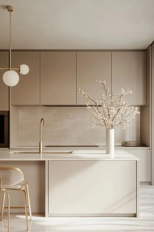 کابینت رنگ بژ؛ ترکیبِ آرامش، نور و شیک بودن در آشپزخانههای 2025 5 beige kitchen cabinets diakoland photo 3
