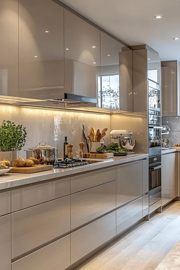 کابینت رنگ بژ؛ ترکیبِ آرامش، نور و شیک بودن در آشپزخانههای 2025 9 beige kitchen cabinets diakoland photo 5