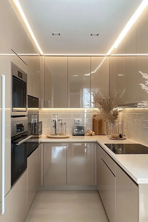 کابینت رنگ بژ؛ ترکیبِ آرامش، نور و شیک بودن در آشپزخانههای 2025 7 beige kitchen cabinets diakoland photo 6