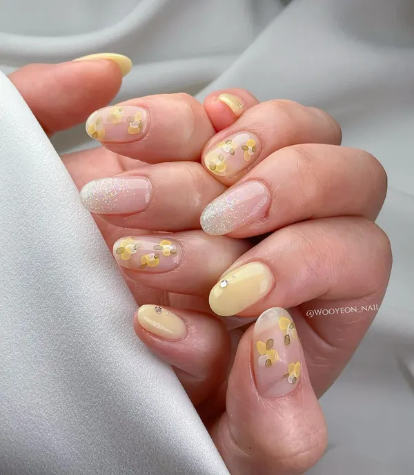 korean yellow nails ideas diakoland photo 11