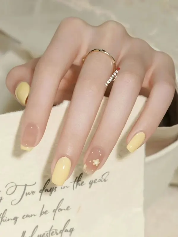 korean yellow nails ideas diakoland photo 14