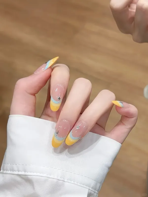 korean yellow nails ideas diakoland photo 8