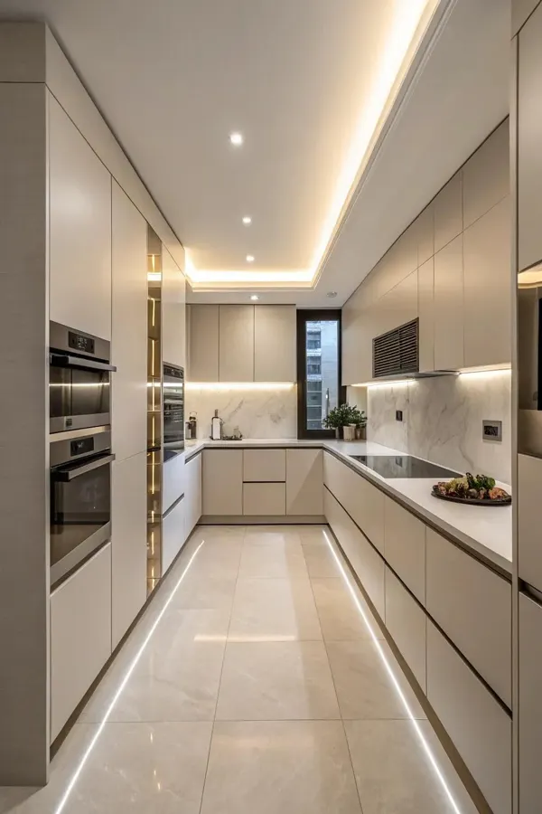 31 مدل کابینت آشپزخانه دوطرفه؛ نظم، نور و یه حس خونهی رویایی 💫 5 model cabinet do tarafe kitchen diakoland photo 1