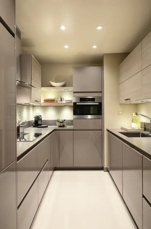 31 مدل کابینت آشپزخانه دوطرفه؛ نظم، نور و یه حس خونهی رویایی 💫 15 model cabinet do tarafe kitchen diakoland photo 11