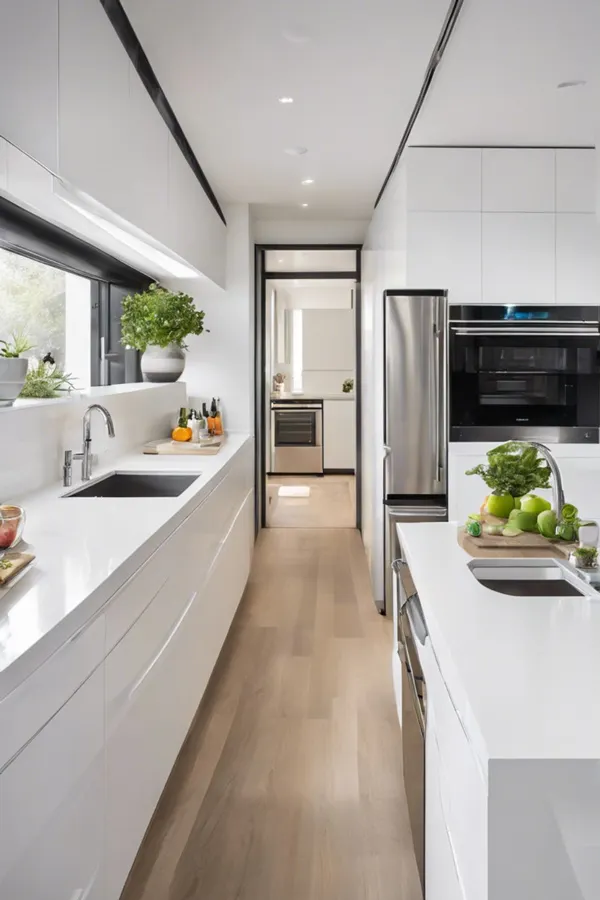 31 مدل کابینت آشپزخانه دوطرفه؛ نظم، نور و یه حس خونهی رویایی 💫 29 model cabinet do tarafe kitchen diakoland photo 26