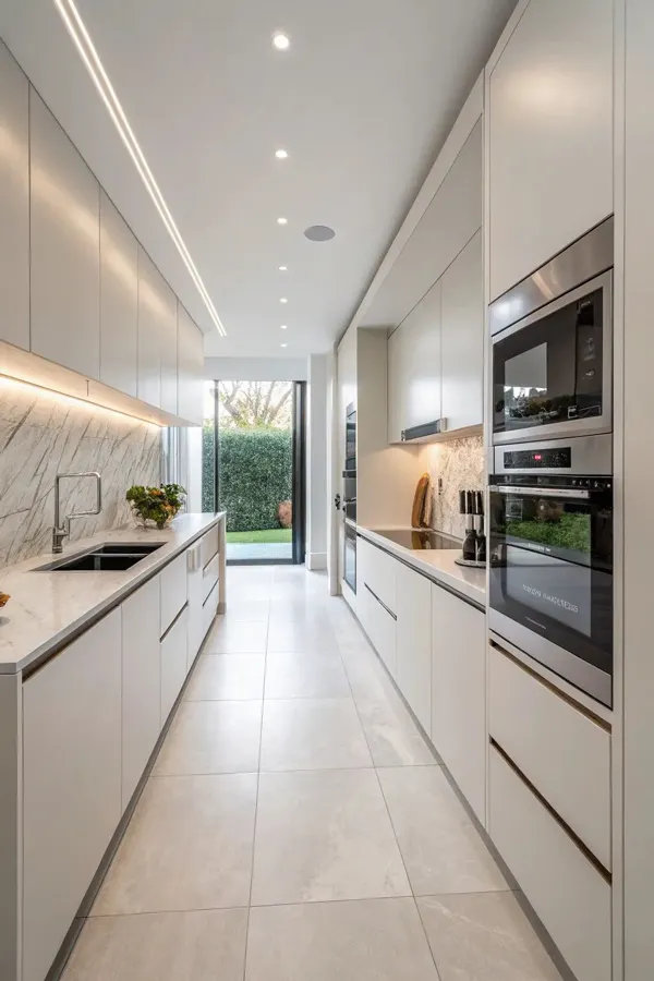 31 مدل کابینت آشپزخانه دوطرفه؛ نظم، نور و یه حس خونهی رویایی 💫 4 model cabinet do tarafe kitchen diakoland photo 3