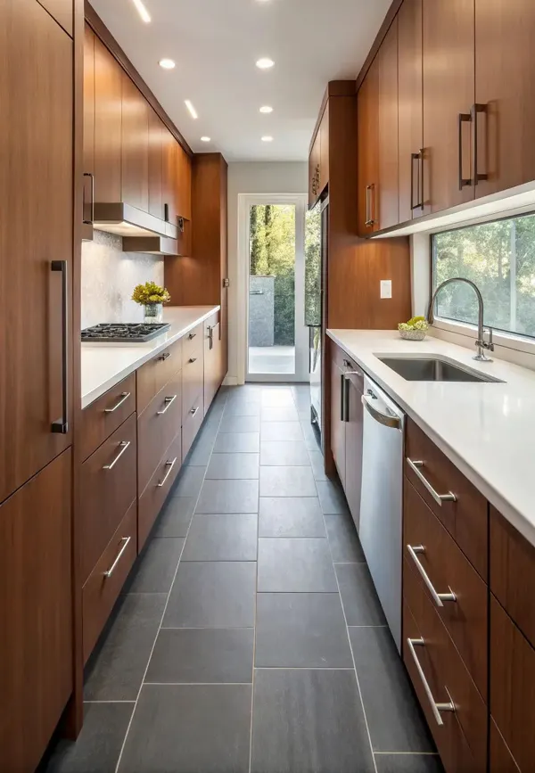 31 مدل کابینت آشپزخانه دوطرفه؛ نظم، نور و یه حس خونهی رویایی 💫 33 model cabinet do tarafe kitchen diakoland photo 30