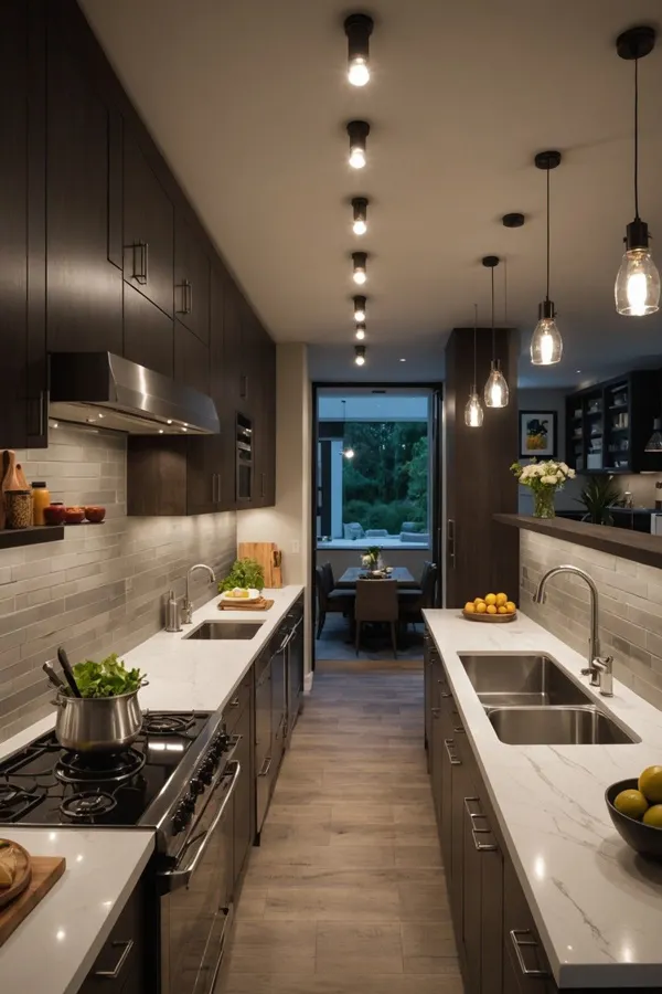 31 مدل کابینت آشپزخانه دوطرفه؛ نظم، نور و یه حس خونهی رویایی 💫 35 model cabinet do tarafe kitchen diakoland photo 32