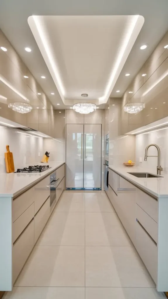 31 مدل کابینت آشپزخانه دوطرفه؛ نظم، نور و یه حس خونهی رویایی 💫 8 model cabinet do tarafe kitchen diakoland photo 4