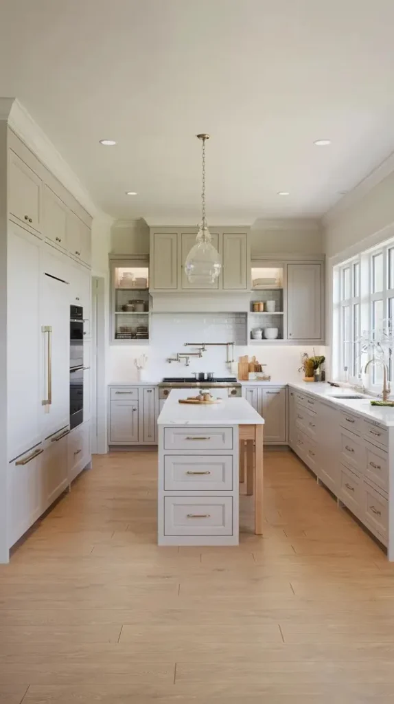 31 مدل کابینت آشپزخانه دوطرفه؛ نظم، نور و یه حس خونهی رویایی 💫 9 model cabinet do tarafe kitchen diakoland photo 5