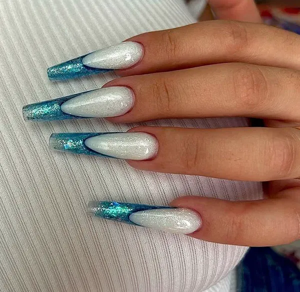 35 مدل ناخن تیز دخترانه؛ ترند خفن اینستاگرامی با استایل دراماتیک💅 12 sharp nail model 10