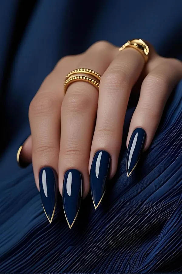 35 مدل ناخن تیز دخترانه؛ ترند خفن اینستاگرامی با استایل دراماتیک💅 27 sharp nail model 25