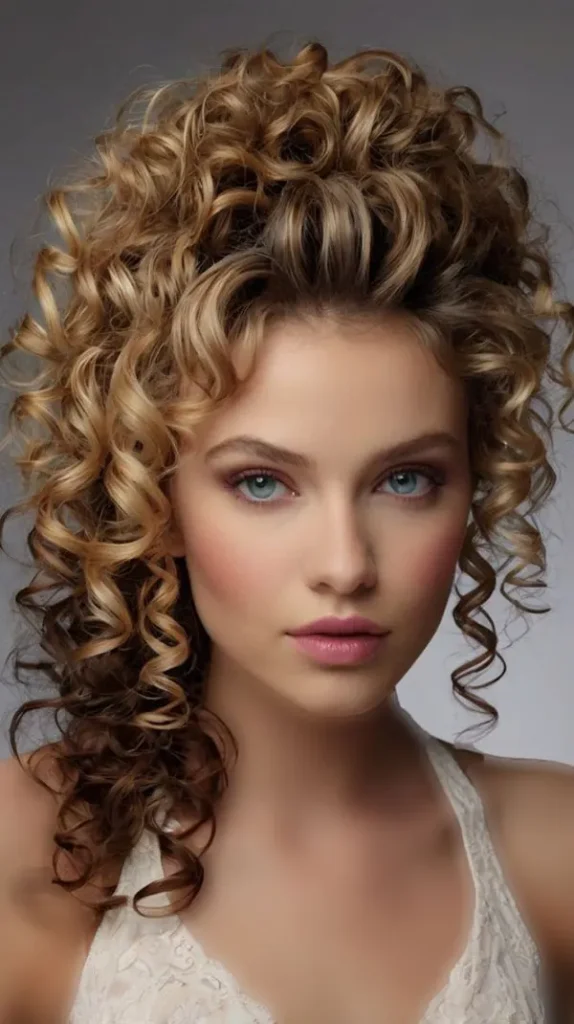 31 مدل مو فر درشت؛ فرهای درخشان که نگاهو میخکوب میکنن😍 27 Coarse curly hairstyle 25
